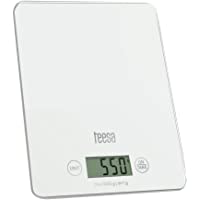Los mejores  - Teesa tsa0 804 W Báscula de cocina digital con gran pantalla LCD- 4 G-5 kg- Color blanco